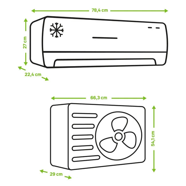 Aire acondicionado 1x1 FUJITSU ASY35UI-KP 3600fg